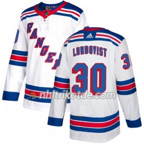 New York Rangers Trikot Henrik Lundqvist 30 Adidas 2017-2018 Weiß Authentic - Dame